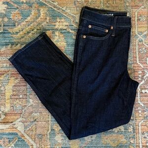 EUC 9" mid-rise vintage slim-straight jean in resin rinse - Size 30